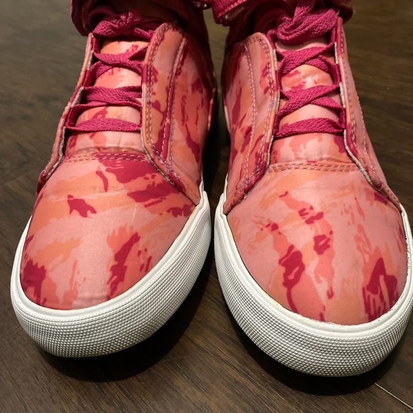 Supra Skate Shoes PINK PARTY Society Mens size 8.5 high RARE - Picture 3 of 9